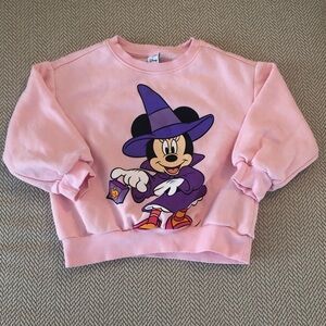 Old Navy x Disney Minnie Mouse Pink Witch Sweatshirt